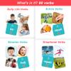 ALSOLIFE 80 Verb Cards Speech Therapy, Videos for Fun Learning, Sturdy and Durable Action Verbs Flash Cards for Kids, Speech Therapy Materials for Autism Non Verbal Autistic Kids Ages 4-8 view 4