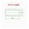 BMDQ 5Pcs 9 * 13 * 12.5mm Colourful Aluminum Washer Bushing Gasket Spacer Sleeve Non-Thread Standoffs for RC Model Parts (Color : Black) view 3