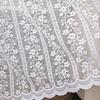 White Little Flower Lace American Style Elegant Living Room 100 Width Sheer Curtains 2 Panels Voile Curtain Home Office Decor view 1