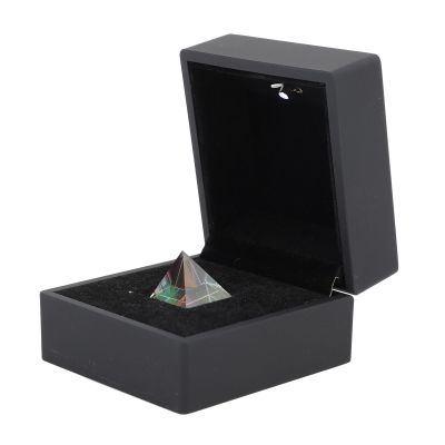 Cube Prism, Pyramid Ornament, Kaleidoscope Effect K9 Optical Glass 20mm for Photo Photography, Home Decor
