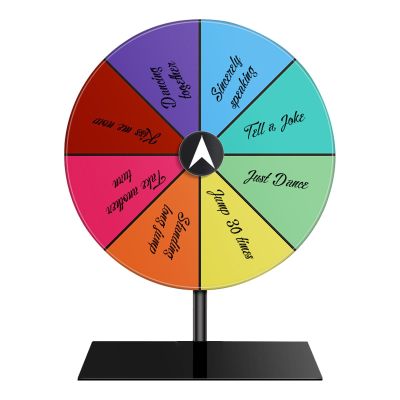 Tabletop Prize Wheel - Prize Wheel Spinner, Portable Dry Spin Wheel | spinniing Wheel for Prizes with Stand Color Slots and Stands, Slots spinniing Prize Wheel for Carnival and Trade Show