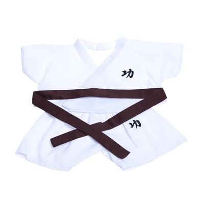 Plush Gear Karate Outfit With 5 Color Belts Stuffed Toy Outfit, Sport Costume Stuffed Animal, Fits Most Soft Toys 14"-18"- the Ultimate Gift for Little Athletes, Spring Stuf Plushie!