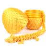AOGATO Easter Eggs, 12inch Dragon Egg, Year of The Dragon, 3D Printed Dragon, Executive Desk Toys, Articulated Dragon, Fidget Toys Gifts for Adults (Gold) view 1