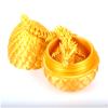 AOGATO Easter Eggs, 12inch Dragon Egg, Year of The Dragon, 3D Printed Dragon, Executive Desk Toys, Articulated Dragon, Fidget Toys Gifts for Adults (Gold) view 2