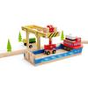 Bigjigs Rail Working Gantry Crane - 2 Piece Wooden Crane Toy & Container Lorry, Learn & Play Accessory for Train Sets & Car Tracks, Children's Railway & Road Track Accessories, 3 Years Old + view 4