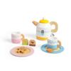 Bigjigs Toys Wooden Tea Set for Two - 10 Piece Children's Teatime Playset (with Kettle, Teabags & Biscuits), Kids Toy Kitchen Accessories, Food Role Play, Gifts for Toddlers, Age 18 Months Old + view 1