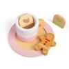 Bigjigs Toys Wooden Tea Set for Two - 10 Piece Children's Teatime Playset (with Kettle, Teabags & Biscuits), Kids Toy Kitchen Accessories, Food Role Play, Gifts for Toddlers, Age 18 Months Old + view 2