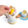 Bigjigs Toys Wooden Tea Set for Two - 10 Piece Children's Teatime Playset (with Kettle, Teabags & Biscuits), Kids Toy Kitchen Accessories, Food Role Play, Gifts for Toddlers, Age 18 Months Old + view 4