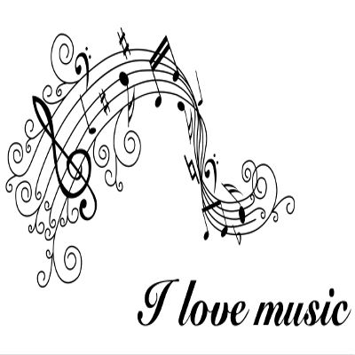 Art Music Note Wall Sticker for Bedroom Decor Music Lovers Home Decoration Studio Wall Decal Music Bar Wall Art Mural Musical Decor Black 23 X 15 in