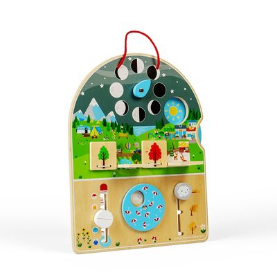 Bigjigs Toys Wooden Weather Board - Visual & Interactive Weather Chart, Teaching & Learning Aids, Made from Sustainable Wood, Educational Toy for 2 Year Old +