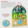 Bigjigs Toys Wooden Weather Board - Visual & Interactive Weather Chart, Teaching & Learning Aids, Made from Sustainable Wood, Educational Toy for 2 Year Old + view 3