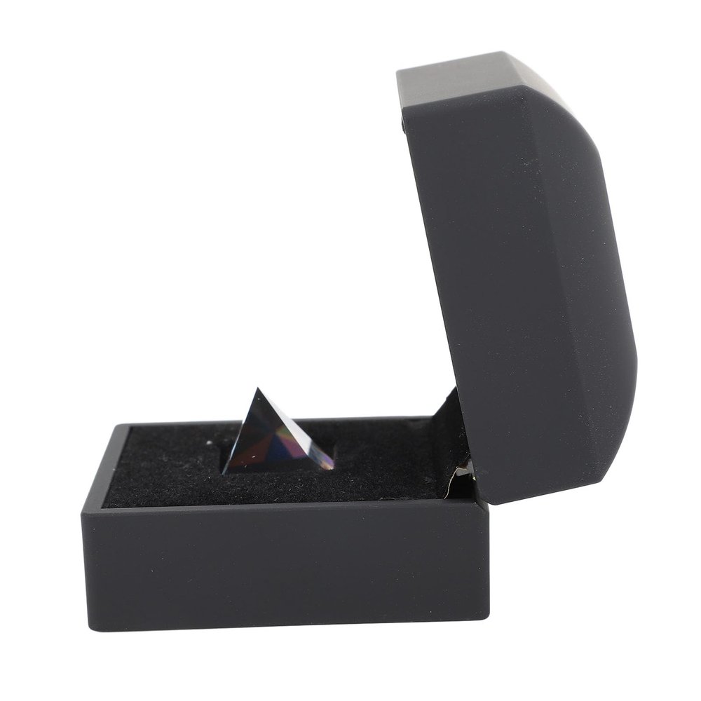 Acouto Optical Glass Prism, Kaleidoscope Effect, Pyramid Ornament, 20mm, for Home, Family, Photo Studio