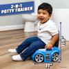 Hot Wheels Blue Race Car Potty Training Toilet, Race Car Potty Seat Includes Detachable Toddler Toilet Seat and Kids Potty, Ages 12 Months and Up view 4