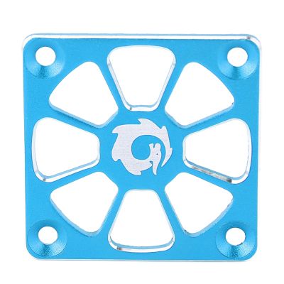 RC Cooling Fan Cover 1.57in Wide Aluminium Alloy Easy Installation RC ESC Cooling Fan Cover for Repair Replacement (Blue)