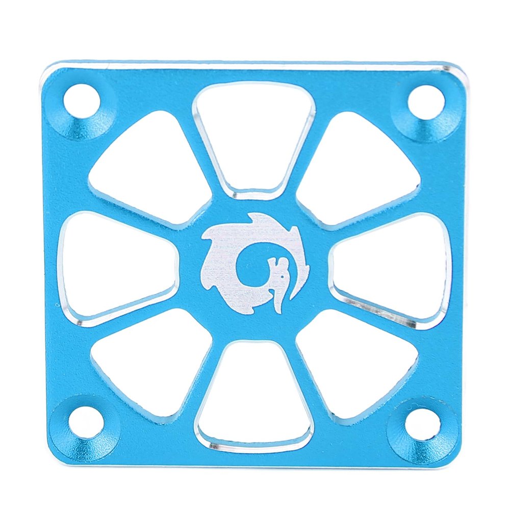 RC Cooling Fan Cover 1.57in Wide Aluminium Alloy Easy Installation RC ESC Cooling Fan Cover for Repair Replacement (Blue)
