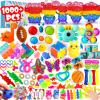 1000Pcs Bulk Party Favors for Kids, Fidget Toys Pack,Stocking Stuffers, Treasure Box Chest, Birthday Party, Classroom Carnival Prizes, Pinata Stuffers, Goodie Bag Stuffers, Stress Relief, Sensory Toys view 1