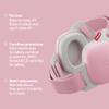 Alpine Muffy Baby Comfort - Protects Hearing for Babies and Toddlers - CE & ANSI Certified - Unique Headband for Safe fit & Comfort - Multi-adjustable for Ages 3-48 Months - 24dB Sound Reduction, Pink view 3