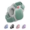 Alpine Muffy Baby Comfort - Protects Hearing for Babies and Toddlers - CE & ANSI Certified - Unique Headband for Safe fit & Comfort - Multi-adjustable for Ages 3-48 Months, 24dB Sound Reduction, Green view 1