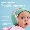 Alpine Muffy Baby Comfort - Protects Hearing for Babies and Toddlers - CE & ANSI Certified - Unique Headband for Safe fit & Comfort - Multi-adjustable for Ages 3-48 Months, 24dB Sound Reduction, Green view 4