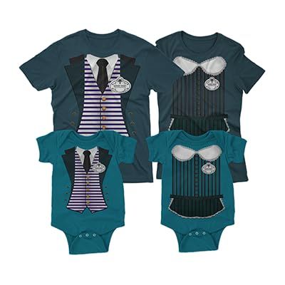 365Customize Haunted Mansion Costume Shirt Butler Maid Cosplay - Teal