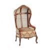 Melody Jane Dolls Houses Dollhouse Gold Cane Backed Medieval Porter Chair JBM Miniature Hall Furniture view 1