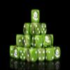 Baron of Dice Orc Resin Dice - Set of 25 (Round, White) view 1