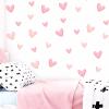 12 Sheets 120 Pcs Light Pink Love Heart Graphics Wall Stickers, sacinora Ins Style Romantic Love DIY Wall Decals Removable Vinyl Peel and Stick for Nursery Bedroom Art Home Decorations view 4