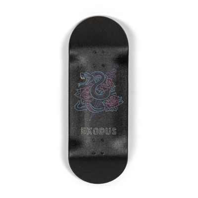 Exodus Deep Concave Fingerboard Deck (Neon Snake, 33mm)