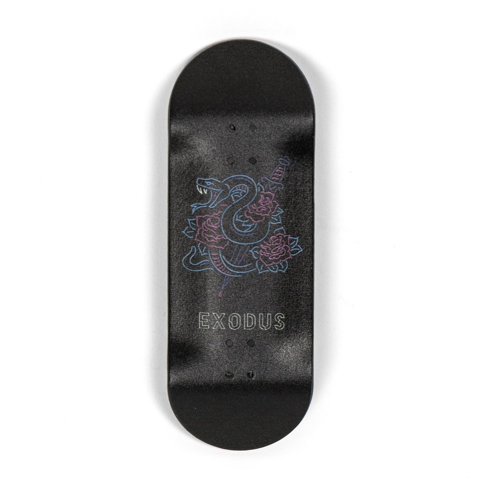 Exodus Deep Concave Fingerboard Deck (Neon Snake, 33mm)