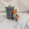 Palmenez Industries Flexi Trash Pets with Trash Can (Fox Orange) view 2
