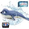 Pool Toys Amphibious Remote Control Lazy Seal 2.4Ghz Rechargeable Battery Cute Toys Robot Fish Remote Control Shark Car Bath Toys Interactive Crawling Toys for Toddler Kids 3,4,5 Years Old Boys Girls view 1