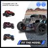 AllinRC Preglued 1/18 RC Truck Tires & Wheels for Traxxas Latrax Teton 12mm Hex 1/18 1/16 Scale 4WD Compatible with Hyper Go H16BM H14BM4PCS view 4