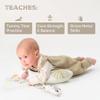 Taf Toys Ergonomic Tummy Time Support Toy with Teether and Rattle - Soft and Supportive Baby Toy for Enhanced Motor Skills Development view 3