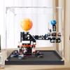 HAIWENFEIQI This Acrylic Display Box is Suitable for LegoEarth and Moon orbits 42179 Display Gift Clear Box (Model not Included) (Black Base) view 2