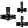 Premium Stainless Steel Spinning Top, Great CNC Machined Made, Perfectly Balanced, Spin Long Time, Easy to Twirl, Time Killer, Kinetic Desktop EDC Fidget Toys (3PCS L+M+S, Black) view 1