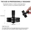 Premium Stainless Steel Spinning Top, Great CNC Machined Made, Perfectly Balanced, Spin Long Time, Easy to Twirl, Time Killer, Kinetic Desktop EDC Fidget Toys (M, Black) view 2