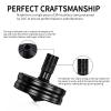 Premium Stainless Steel Spinning Top, Great CNC Machined Made, Perfectly Balanced, Spin Long Time, Easy to Twirl, Time Killer, Kinetic Desktop EDC Fidget Toys (M, Black) view 3