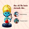 Agroha Little Ram Ji Bobblehead  Car Dashboard Figurine, Hindu God Idol for Home & Office Dcor, Spiritual Gift view 2