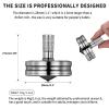 Premium Stainless Steel Spinning Top, Great CNC Machined Made, Perfectly Balanced, Spin Long Time, Easy to Twirl, Time Killer, Kinetic Desktop EDC Fidget Toys (M, Silver) view 2