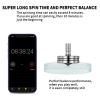 Premium Stainless Steel Spinning Top, Great CNC Machined Made, Perfectly Balanced, Spin Long Time, Easy to Twirl, Time Killer, Kinetic Desktop EDC Fidget Toys (M, Silver) view 4