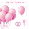 105 Pcs 12" Light Pink Latex Balloons for Party Boys and Girls Birthday Party Supplies view 2