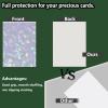 100 Count White Card Sleeves for Trading Cards, Perfect Fit Shiny MTG Card Sleeves, Holographic Card Sleeve Fit for Magic, Photocard, TCG, Baseball/Sports Cards, Yugioh Card, Game Card 66 * 91 mm view 3