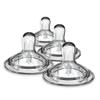 Nanobebe Nipples Baby Bottle Nipples, Silicone Nipple, Triple Vented, Ready to Use, 4 Pack, Fast Flow view 1