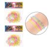 48pc Shaped Gummie Bracelets - Bulk Pack Colorful Pastel Glitter Rubberband Bracelets, Kids Party Favors & Bracelet Kit view 3
