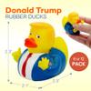12 Donald Rubber Ducks Bulk, 12 Pack, Small 2.3 Inch, Funny Rubber Duckies for Jeep Ducking, 2025 Gifts, Bath Tub Toys, Christmas White Elephant Exchange Gag Gift for Adults view 2