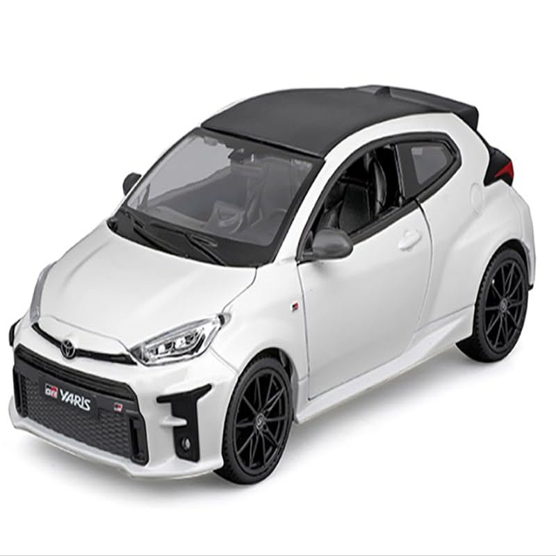 2021 GR Yaris White with Carbon Top Special Edition Series 1/24 Diecast Model Car 32909WH