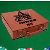 Personalized Poker Gift Set with Cards, Dice and Chips, Customized Basketball Leatherette Case, Poker Player Gifts, Groomsmen, Custom Gift for Husband, Corporate Award, Hoop Star (Basketball/Black) view 2