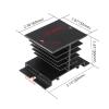 Weasch 6Pcs Aluminum Heat Sink Dissipation Radiator Heatsinks Suitable for Single Phase Solid State Relay SSR 10A-40A (6) view 4