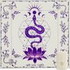 Knana Tarot Altar Cloth Silk Mat for Reading - Witchcraft Accessories with Tarot Card Bag (Purple Snake) view 1