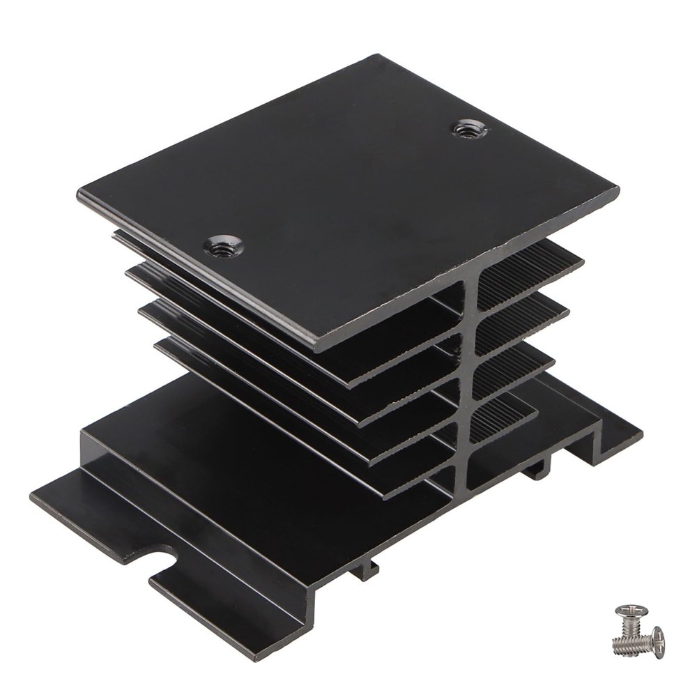 Weasch Aluminum Heat Sink Dissipation Radiator Heatsinks Suitable for Single Phase Solid State Relay SSR 10A-40A (1)